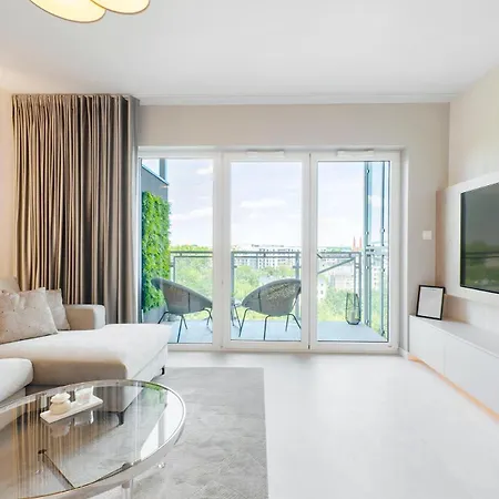 Sky Home- Pearl -manufaktura, Parking, Klimatyzacja, Dostep Na Kod Lägenhet