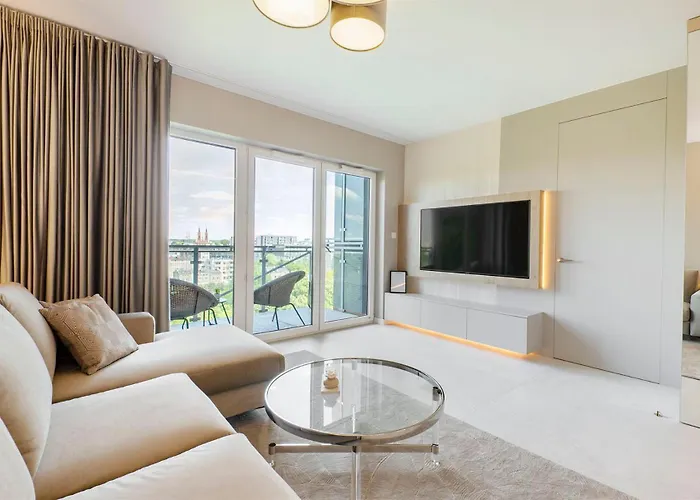 شقة Sky Home- Pearl -manufaktura, Parking, Klimatyzacja, Dostep Na Kod وودج